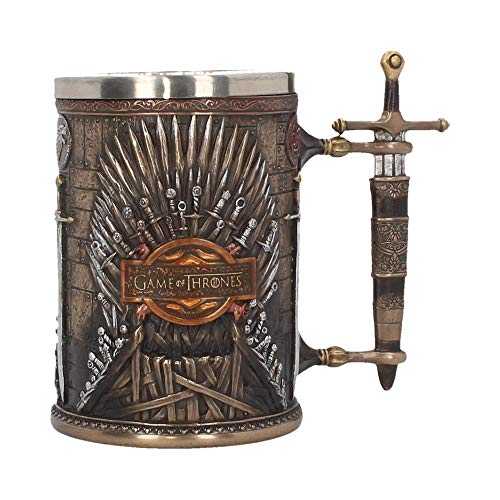 Nemesis Now Iron Throne Tankard Game of Thrones Mug 23cm Brown