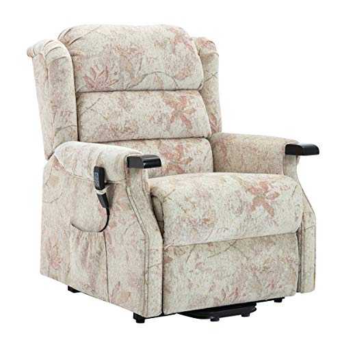 The Queensbury dual motor riser recliner chair with USB charging port (Beige)