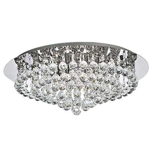 Searchlight Hanna 8 Round Semi Flush Chandelier Ceiling Light 3408-8CC Chrome Lamps Required