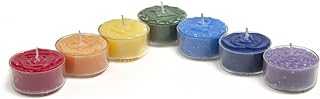 FindSomethingDifferent Gift set of 7 Chakra Aroma Tea Light Candles in Giftbox