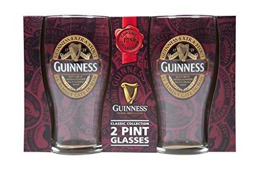 Guinness Ruby Red Pint Glass Transparent, Glass, 0,5 l