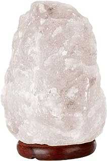 Himalayan Natural Salt Lamp Crystal Rock from The Orignal Himalayan Mountains Hand Crafted Healing Ionizing Salt Lamps Pink,Gray,White with Bulb and UK Plug Prime Quality(Pure White, 1.5-2 KG)