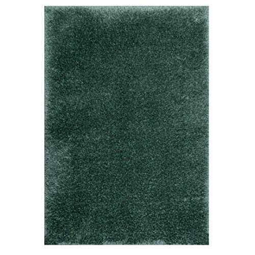 Premium Quality Durable Extra Thick Green Shaggy Living Room Rug 7cm Super Soft Pile Luxurious Lounge Bedroom Hallway Kitchen Area Rugs 80cm x 150cm