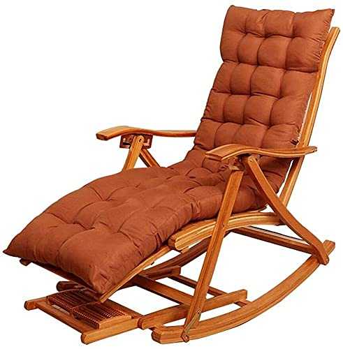 qwertyuio Sun Lounger Garden Chairs Balcony Recliner,Solid Wood Rocking Lounger Chair,Folding Garden Sun Lounger Relaxer Armchair With Headrest And Extended Footrest Adjustable,Family Pract