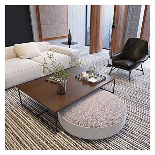 Side End Table Nordic Household Square Coffee Table Living Room Study Multi-Function Small Table Hotel Negotiation Small Tea Table Couch Table (Size : 60x40x35cm)