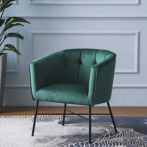 Cherry Tree Furniture AURELIE Velvet Fluted Back Armchair Tub Chair (Emerald Green)