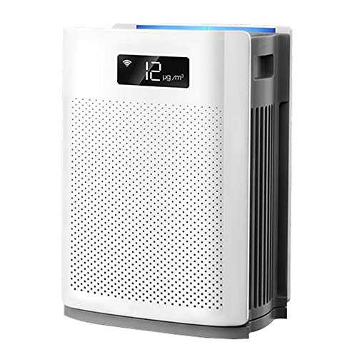 air purifier Household, Double-Sided Purification, Double True HEPA And Activated Carbon Filter, Effectively Eliminate Pollen, Formaldehyde, Smoke, Dust, Allergens, Suitable For Large Rooms Of 40m2