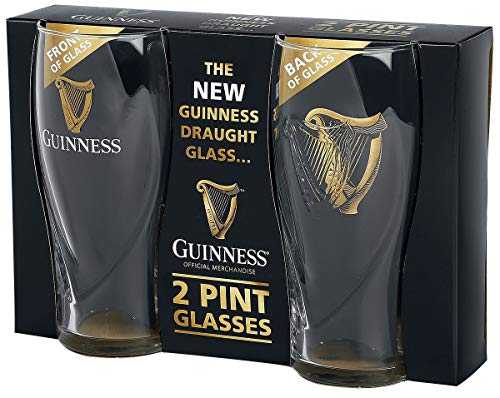 Guinness Guinness Logo Unisex Pint Glass Transparent, Glass,