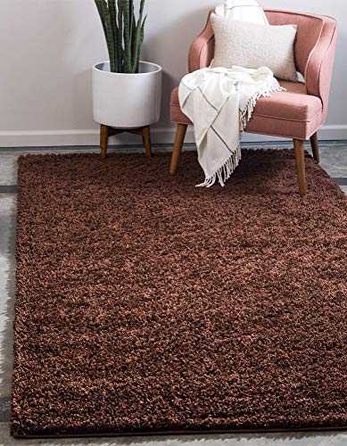Bravich EXTRA -XX LARGE CHOCOLATE BROWN Shaggy Rug 5 cm Thick Shag Pile Soft Shaggy Area Rugs Modern Carpet Living Room Bedroom Mats 300 x 400 cm (10ft x 13ft2)
