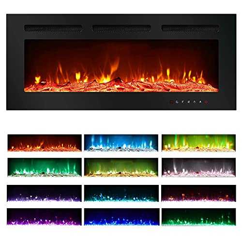 Tolead Electric Fire with Log Burner Effect, Electric Fireplace with 17-30°C Thermostat, Overheat Protection, and Timing ,2000W,Black
