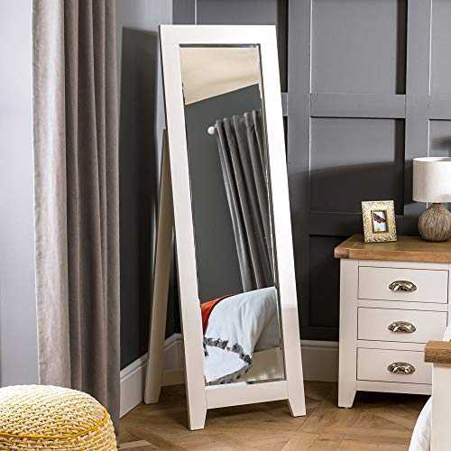 The Furniture Market Cheshire Cream Painted Bedroom Cheval Mirror