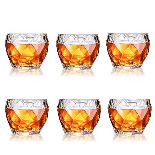 LZZDZK Whiskey Glasses, Set Of 2/4/6, 11 Oz, Premium Scotch Glasses, Glasses For Cocktails Old Fashioned Drinking (Color : 6 Pcs)