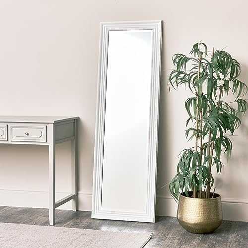 Melody Maison Tall White Full Length Mirror 52 x 160cm