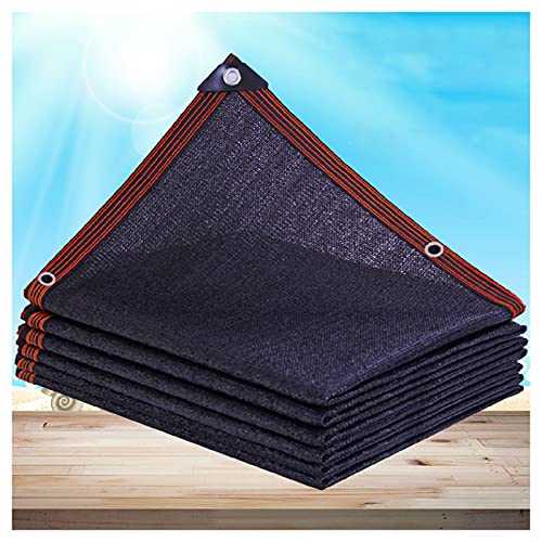 LIFEIBO Shading Net,Sunshade Net Shade Cloth Sun Shade Sails Rectangular Canopy, 86% UV Block Awning Cover For Outdoor Patio Lawn Garden Yard, 36 Sizes (Color : Black, Size : 8x15m)