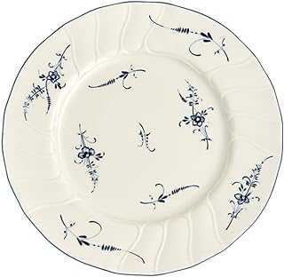 Villeroy &amp; Boch Vieux Luxembourg Dinner plate, 26 cm, Premium Porcelain, White/Blue