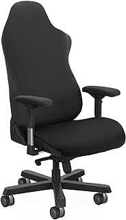 Tatuo Gaming Chair Covers with Armrest Cover, Seat Cover and Backrest Cover Computer Chair Slipcovers Stretchable Elastic Gamer Chair Cover of Computer Video Game Office Chair Cover (Black)