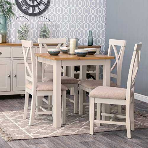 The Furniture Outlet Rutland Painted Oak Fixed Top Dining Table
