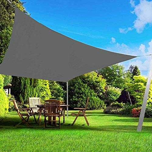 Rectangle Garden Sun Shade Sail Canopy Waterproof UV Block with Fixing kits for Garden Outdoor Patio Black（With 4 * 2m fixed rope） (Size : 6x8m)