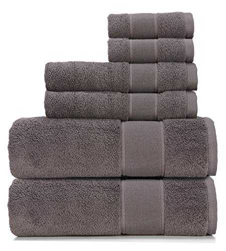 Ralph Lauren Sanders Towel 6 Piece Set True Charcoal - 2 Bath Towels, 2 Hand Towels, 2 Washcloths