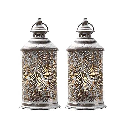 JHY DESIGN Battery Powered Hanging Lamps, 26.5cm Tall Cordless Lamps Set of 2 Vintage Bedside Lamps-Table Lamps for Living Room Bedroom Weddings Garden Kitchen Hallway Indoor Balcony(Phoenix Tail)