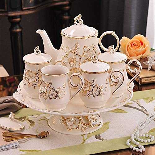 Tea Set Coffee Set Ceramic Tea Set Ceramic Coffee Cup English Water Afternoon Tea Ceramic Tea Sets (Color : Photo Color, Size : One Size)
