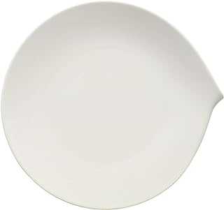 Villeroy & Boch Flow Dinner Plate, Premium Porcelain, 28 x 27 cm, White
