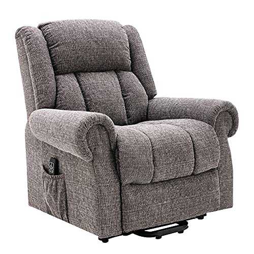 The Baildon Fabric electric dual motor riser recliner mobility chair - Choice of Colours (Grey)