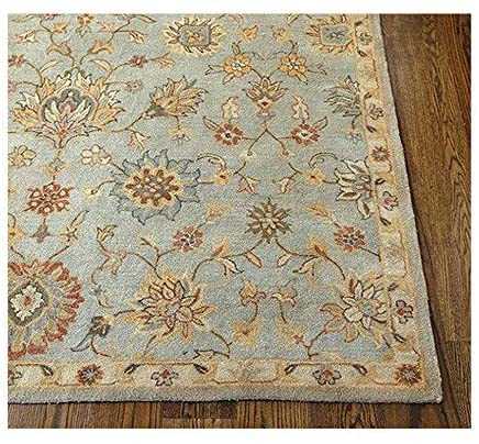Audrey Blue Traditional Persian Handmade Tufted 100% Woollen Area Rugs & Carpet (250x300 cm - 8x10 ft)