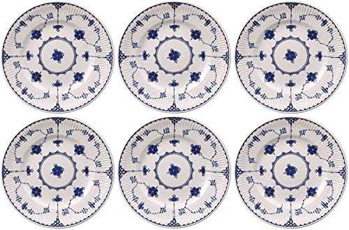 WYMF-Johnson Bros Blue Denmark, Set of 6 Dinner Plates 25cm
