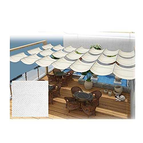 XYUfly20 Outdoor Sunshade Canopy Telescopic Shade Sail HDPE Fabric Is Light And Water Resistant Easy To Install And Remove Shading In Courtyard Activity Area, Shading In Corridors And Corridors
