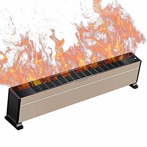 Electric Baseboard Convection Heater with Remote Control, Thermostat Timer for Bathroom IPX4 Waterproof Mobile Floor Radiator with Overheating Protection Safe Child Lock Function Rapid Heati