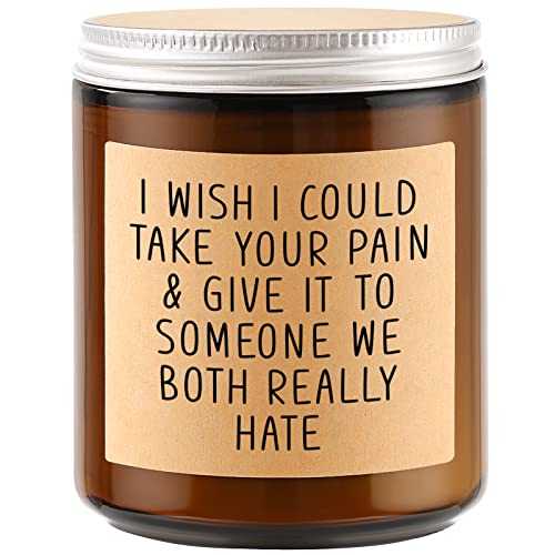 Lavender Scented Candles, Get Well Soon Gifts for Women, Funny Candles Gifts for Women, Feel Better, Grieving, Condolence, Divorce, Sorry for Your Loss, Cancer, After Surgery Gifts for Women Men