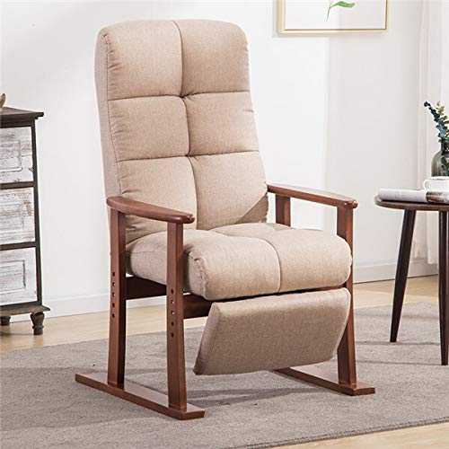 n/a Modern Living Room Chair and Fabric Upholstery Furniture Bedroom Lounge Reclining Armchair with Footstool Accent Chair (Color : C)