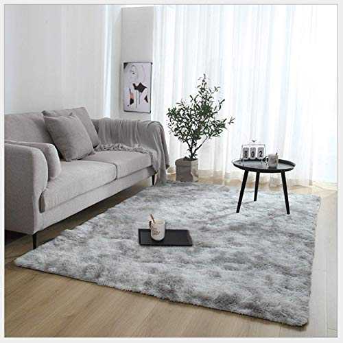 Soft Shaggy Area Rug, Ultra Non-Slip Indoor Fluffy Rug for Modern Traditional Living Room Rug Bedroom Large Carpet (Light Grey, 2.6ft x 5.2ft /80 x 160 cm)
