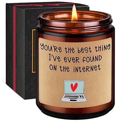 GSPY Scented Candles - Dating Anniversary, Romantic Gifts, Valentines Day Gifts for Her, Him, Women, Men - Funny Relationship, Love You, Birthday Gifts for Boyfriend, Husband, Fiance, Wife, Girlfriend