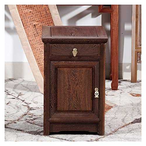 Accent Table Nightstand Bedroom Bedside Cabinet Chinese Solid Wood Tea Cabinet Tea Table Side Cabinet Bedroom Locker Locker Small Table (Size : Right)
