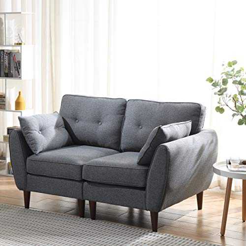 Cherry Tree Furniture Brooks Fabric Sofa (Grey, 2-Seater)