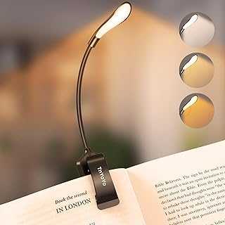 Reading Light, 9 LED Book Light with Touch Control, USB Rechargeable Reading Light Clip on Book, 3 Brightness Modes (Warm & White LED), Flexible Book Clamp Light for Bed, Tablet, E-Reader