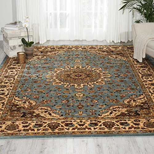 Nourison Delano Traditional Oriental Persian Blue Area Rug, 7'10" x 10'10"