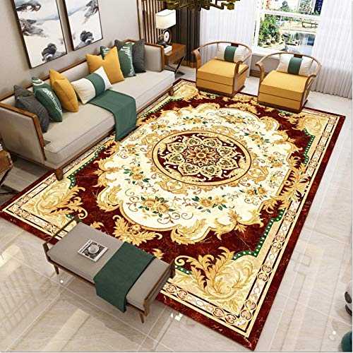 Classic Printed Area Rugs Oriental Traditional Palace Carpet Extra large Non-slip Floor Mats for Living Room Dining Room (Color : B, Size : 300x400cm)