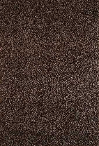 A2Z Rug Pera Shaggy Luxury Super Soft 5cm Pile Thickness 300X400cm - 10'X13'ft Plain Chocolate Shag Area Rugs