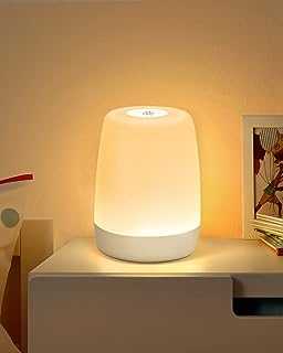 MEDE Night Light Baby Touch Lamps Bedside Dimmable Nightlight,LED Childrens Night Light Kids with Timer & RGB Changing & Memory,USB Rechargeable Portable Bedside Table Lamp for Bedroom Breastfeeding