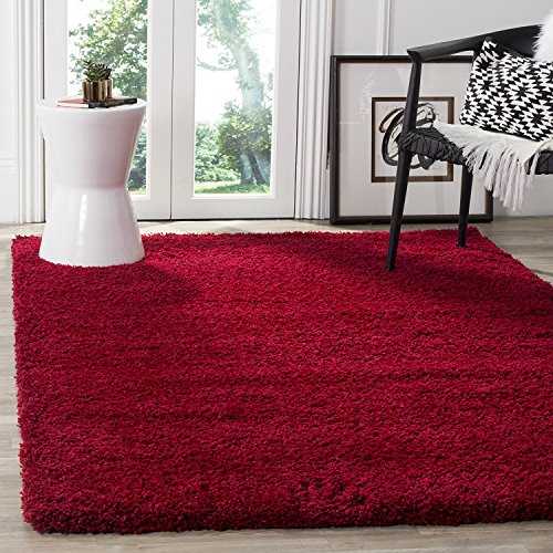 Bravich RugMasters Wine Red Extra Extra Large Rug 5 cm Thick Shag Pile Soft Shaggy Area Rugs Modern Carpet Living Room Bedroom Mats 300 x 400 cm (10 x 13')