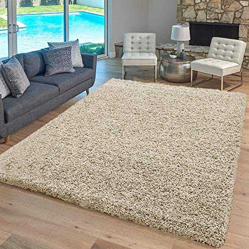 PHP Extra Large Rugs for Living Room Super Soft Nonslip Fluffy Kids Christmas Rug Flatweave Washable Wool Woven Carpet Mat (Cream, 200cm x 290cm (6ft 8" x 9ft 7")