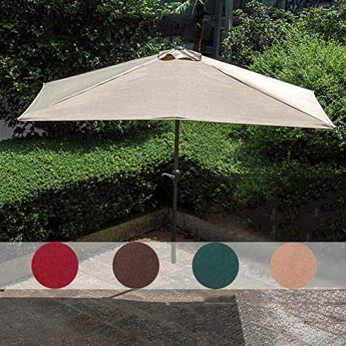 PARASOL Half Umbrella Garden Parasol.outdoor Umbrella Patio Umbrella with Crank Device,diameter: 230 cm,Rectangle a Variety of Styles
