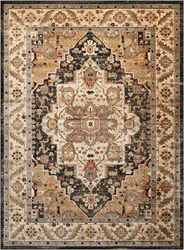 Nourison Delano Traditional Oriental Persian Black Area Rug, 7'10" x 10'10"