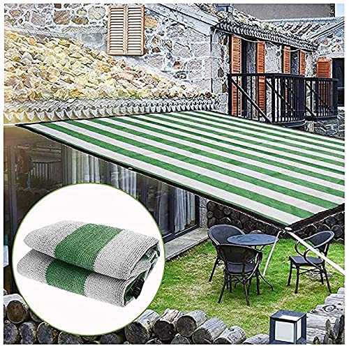 LIFEIBO Shading Net,Garden Sun Shade SAIL, Pool Shade Canopy, Breathable Mesh Fabric Reduce Heat And Glare Buttonhole Every 1m For Patio, Lawn, Deck, Backyard，47 Sizes (Color : Green, Size : 6x14m)