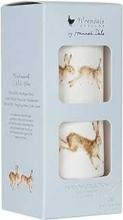 Wax Lyrical Wrendale Meadow Set of 2 Mini Ceramic Fragranced Candles, Burn time up to 13 Hours