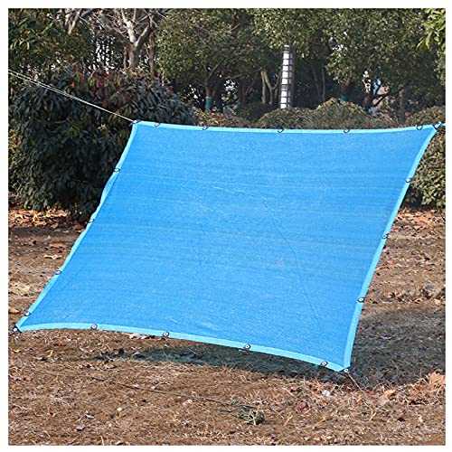 LIFEIBO Shading Net,Sunblock Shade Cloth Net 76% UV Resistant Protection Shade Mesh Tarp Patio Awning Garden Tent Canopy For Plant Flower Pet Kennels Outdoor, 35 Sizes (Color : Blue, Size : 6x14m)