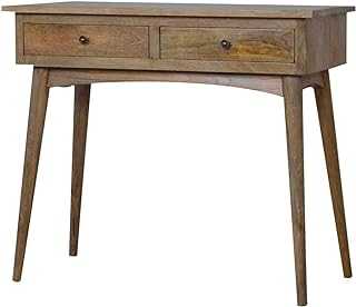 Artisan Furniture Hallway Console Table, Natural Oak/Ish Finish, 90x40x78 cm